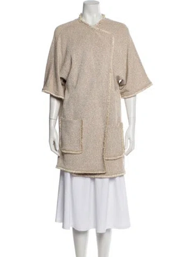 Pre-owned St John Wool Jacket In Neutral