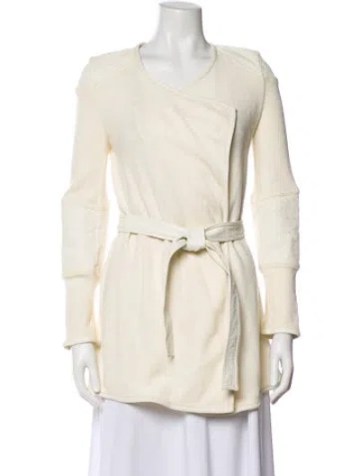 Pre-owned St John Wool Jacket In Neutral