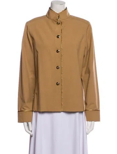 Pre-owned St John Wool Jacket In Neutral