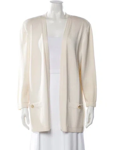 Pre-owned St John Wool Jacket In Neutral
