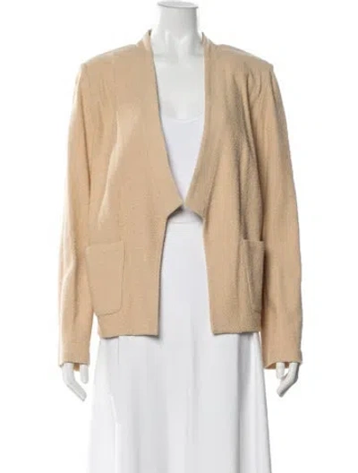 Pre-owned St John Wool Jacket In Neutral