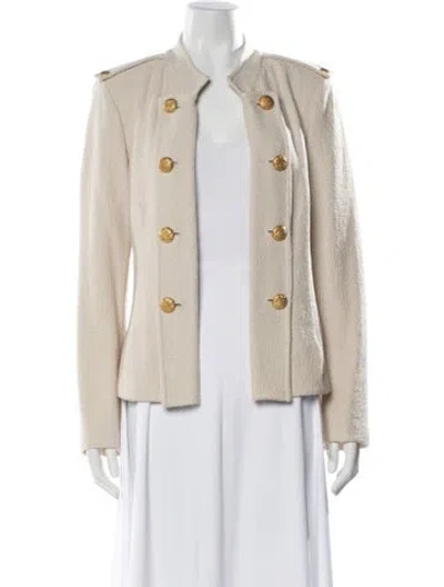 Pre-owned St John Wool Jacket In Neutral