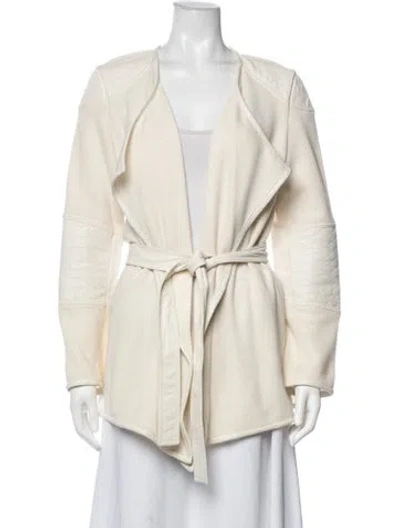 Pre-owned St John Wool Jacket In Neutrals
