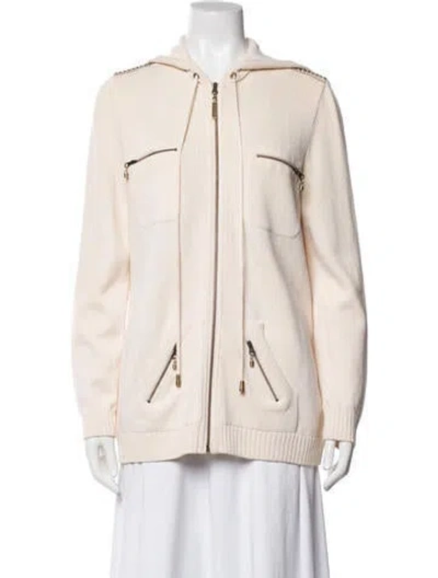Pre-owned St John Wool Jacket In Pink