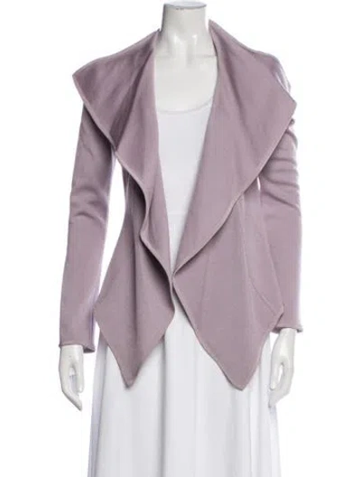 Pre-owned St John Wool Jacket In Purple