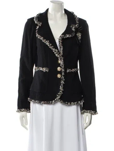 Pre-owned St John Wool Jacket W/ Tags In Black