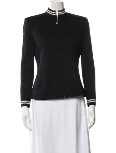 Pre-owned St John Wool Jacket W/ Tags In Black