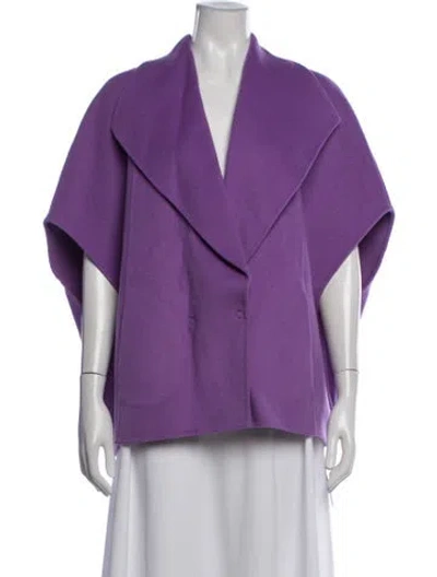 Pre-owned St John Wool Jacket W/ Tags In Purple