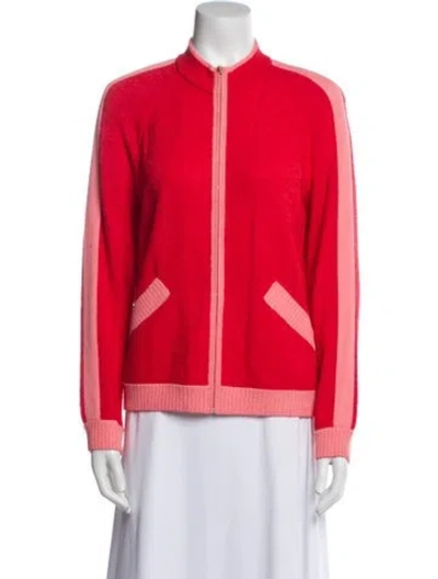 Pre-owned St John Wool Jacket W/ Tags In Red