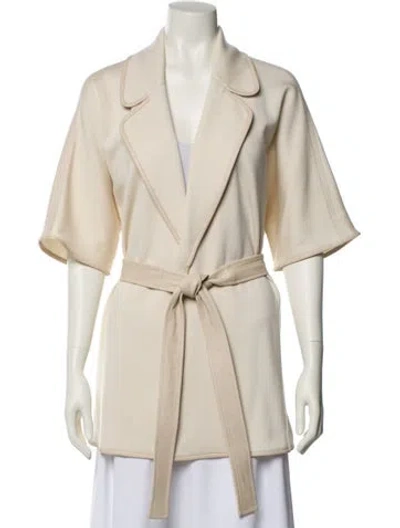 Pre-owned St John Wool Jacket In Yellow