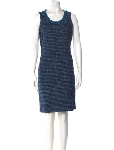 Pre-owned St John Wool Knee-length Dress