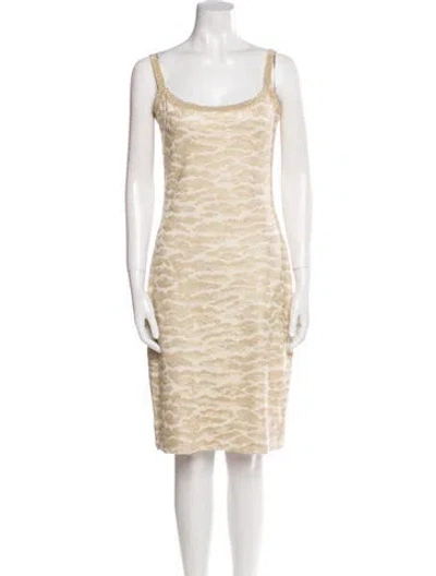 Pre-owned St John Wool Knee-length Dress