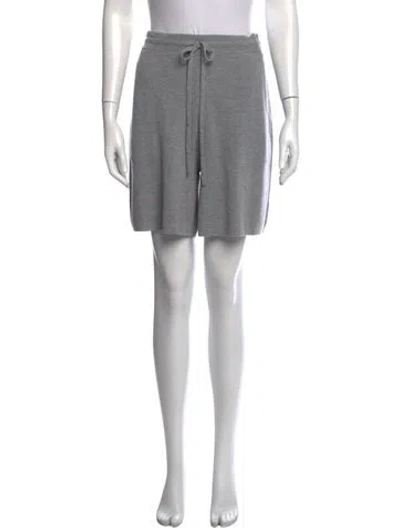 Pre-owned St John Wool Knee-length Shorts W/ Tags In Grey