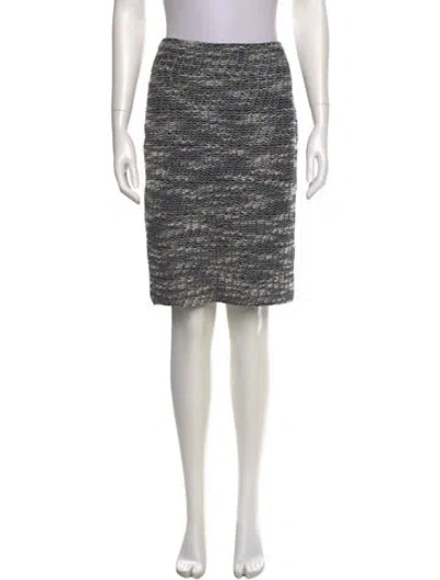 Pre-owned St John Wool Knee-length Skirt In Brown