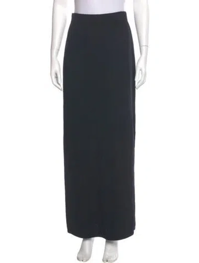 Pre-owned St John Wool Knee-length Skirt In Gray