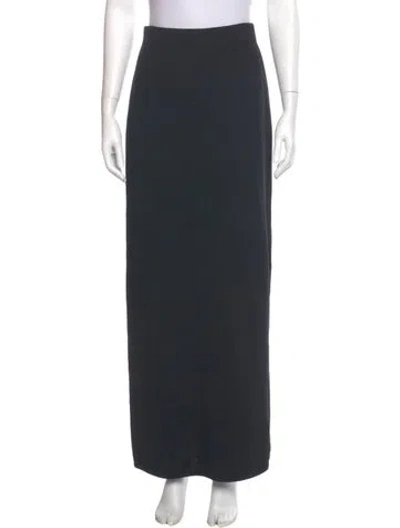 Pre-owned St John Wool Knee-length Skirt In Gray