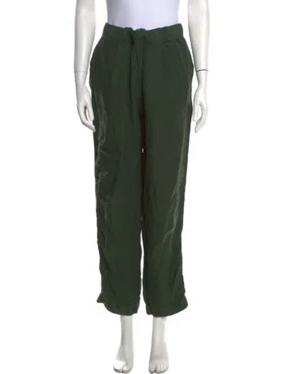 Pre-owned St John Wool Knee-length Skirt In Green