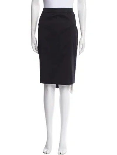 Pre-owned St John Wool Knee-length Skirt In Multi