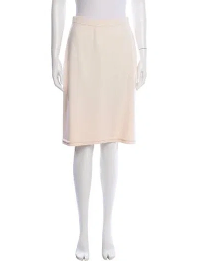 Pre-owned St John Wool Knee-length Skirt In Neutral