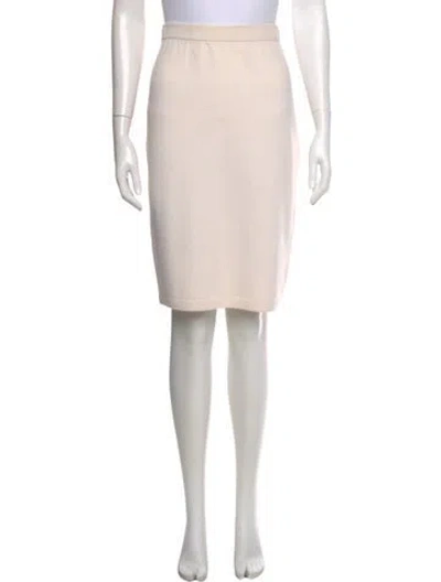 Pre-owned St John Wool Knee-length Skirt In Neutral