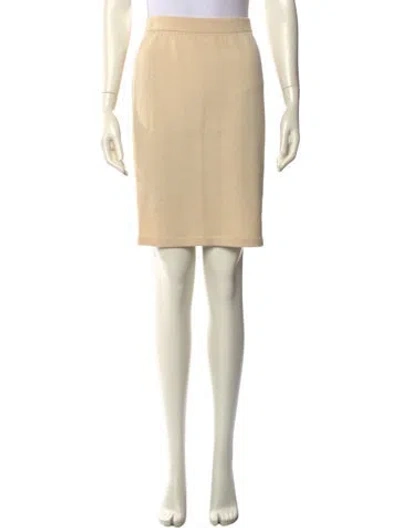 Pre-owned St John Wool Knee-length Skirt In Neutral