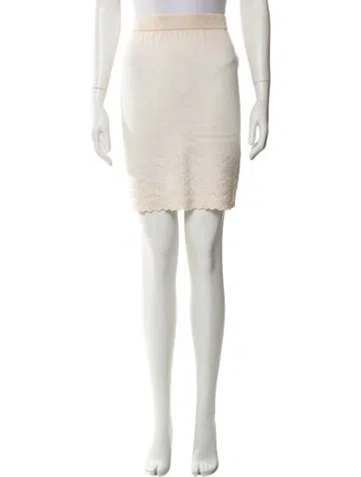 Pre-owned St John Wool Knee-length Skirt In Neutral