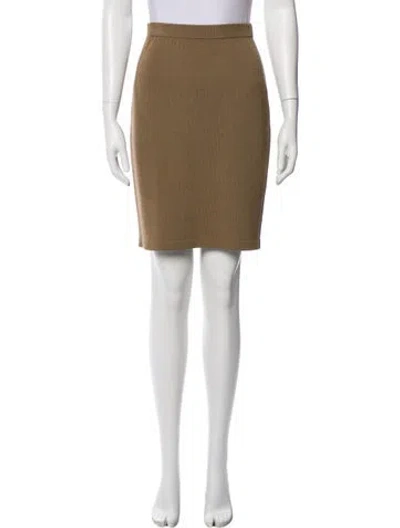 Pre-owned St John Wool Knee-length Skirt In Neutral