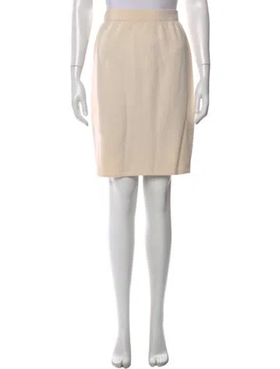 Pre-owned St John Wool Knee-length Skirt In Neutral