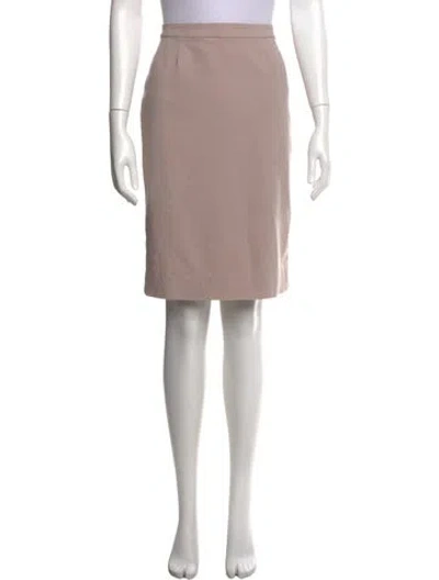 Pre-owned St John Wool Knee-length Skirt In Neutral