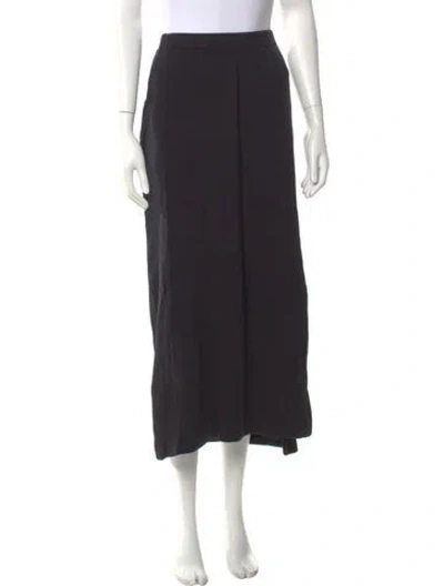 Pre-owned St John Wool Long Skirt In Black