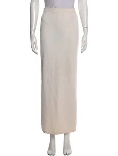 Pre-owned St John Wool Long Skirt In Neutral