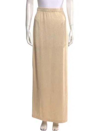Pre-owned St John Wool Long Skirt W/ Tags In Neutral