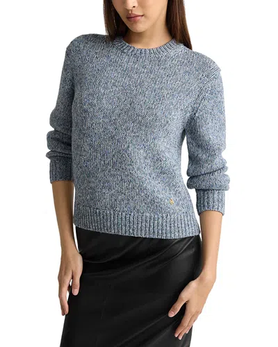 St John Wool Melange Sweater In Blue