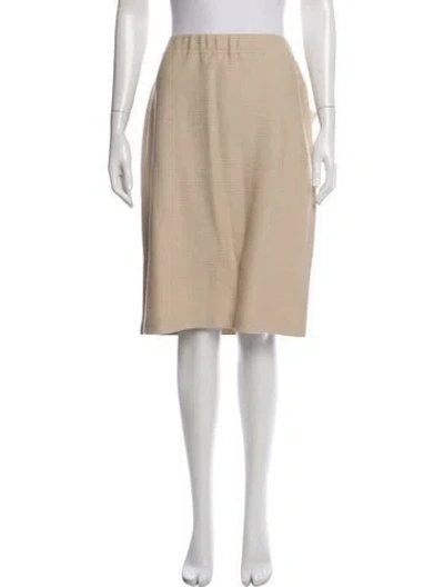 Pre-owned St John Wool Midi Length Skirt