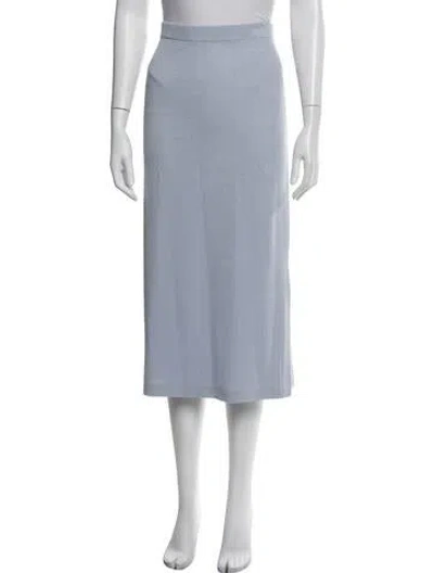Pre-owned St John Wool Midi Length Skirt In Multi
