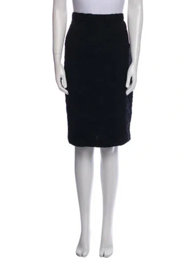 Pre-owned St John Wool Midi Length Skirt W/ Tags In Multi