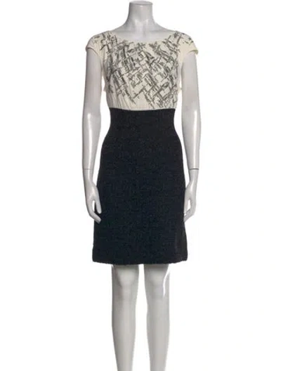 Pre-owned St John Wool Mini Dress