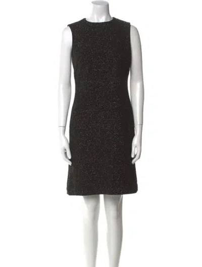 Pre-owned St John Wool Mini Dress In Multi