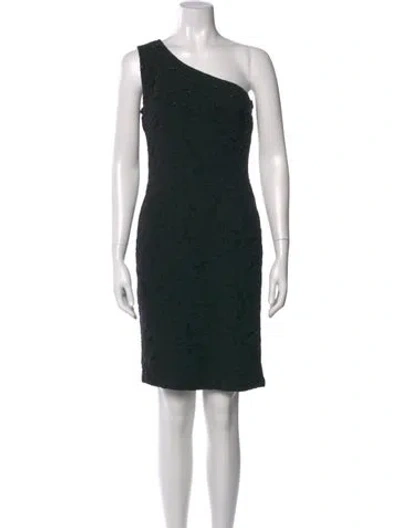 Pre-owned St John Wool Mini Dress In Multi