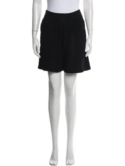 Pre-owned St John Wool Mini Shorts In Black