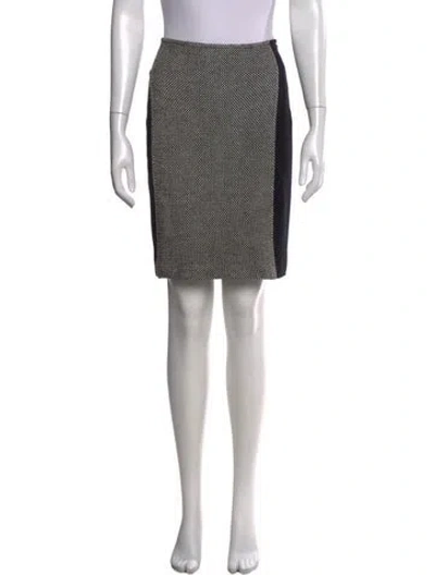 Pre-owned St John Wool Mini Skirt In Black