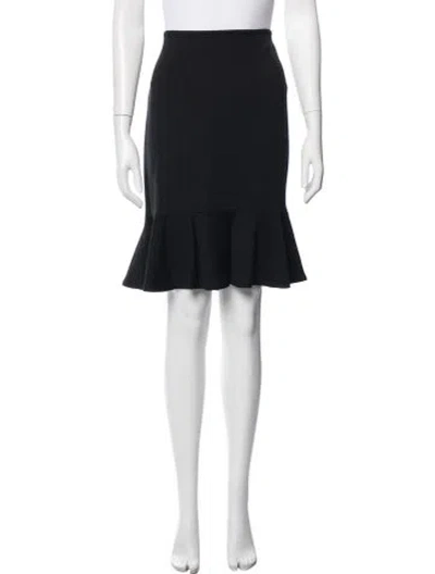 Pre-owned St John Wool Mini Skirt In Black