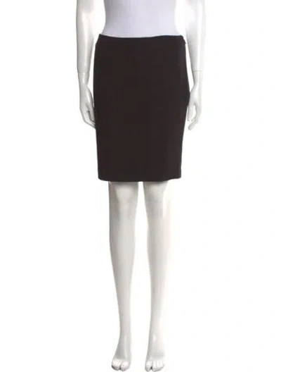 Pre-owned St John Wool Mini Skirt In Gray