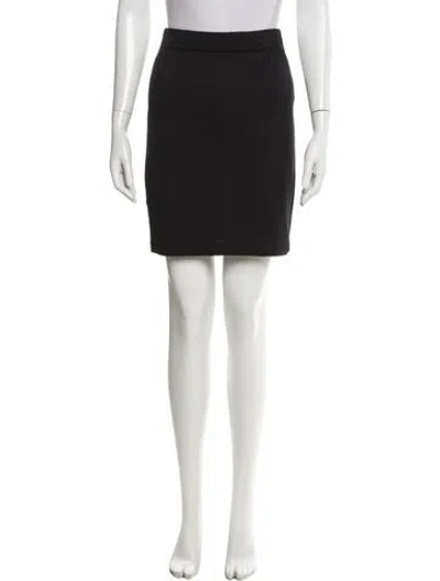 Pre-owned St John Wool Mini Skirt In Gray
