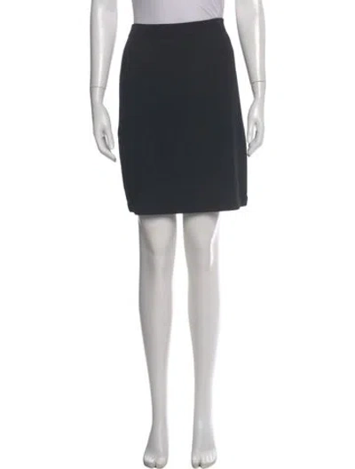 Pre-owned St John Wool Mini Skirt In Gray