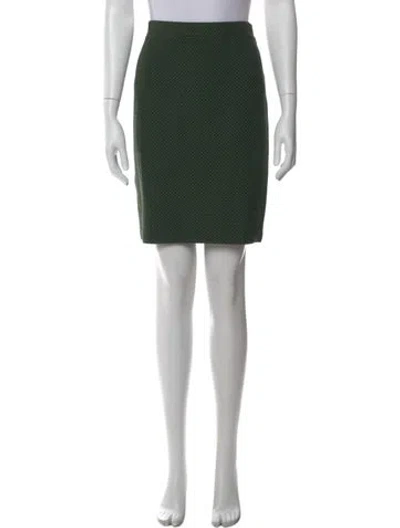 Pre-owned St John Wool Mini Skirt In Multi