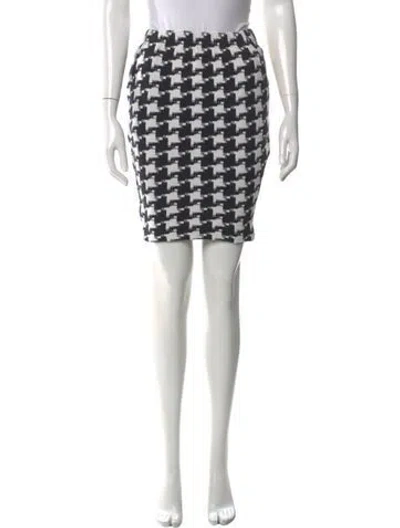 Pre-owned St John Wool Mini Skirt In Multi