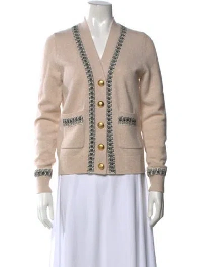 Pre-owned St John Wool Patterned Sweater In Neutrals