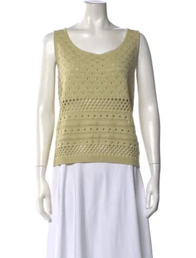 Pre-owned St John Wool Patterned Sweater In Neutrals