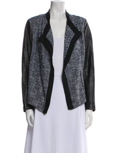 Pre-owned St John Wool Printed Jacket In Multi